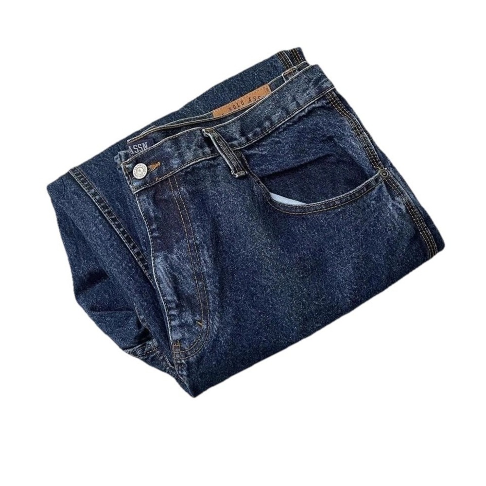 Vintage Polo Jeans Co Denim Carpenter Jeans Sz 40x31.25 (Tagged 40x32 ) FLAG Y2K